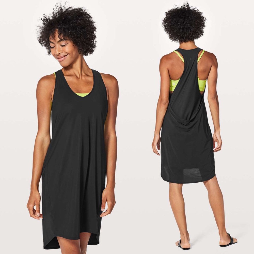 lululemon athletica Black Asymmetrical Dress